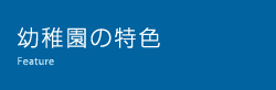 幼稚園の特色